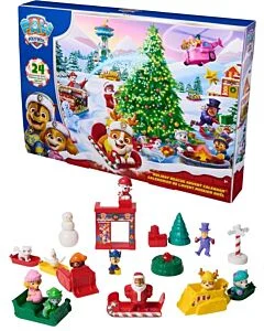 PAW Patrol julkalender 2025 med figurer och tillbehör