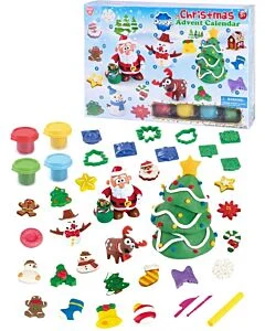 Adventskalender med leksaklera – gör egna julfigurer