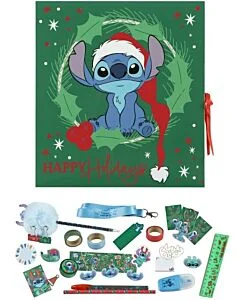Disney Stitch Julkalender – Happy Holidays skrivsaker och pysseltillbehör