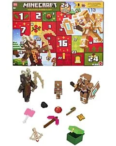 Minecraft Julkalender 2026 med figurer och tillbehör