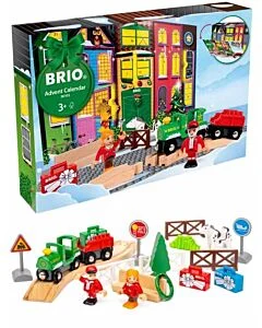 BRIO adventskalender 36165 med tåg, figurer och tillbehör