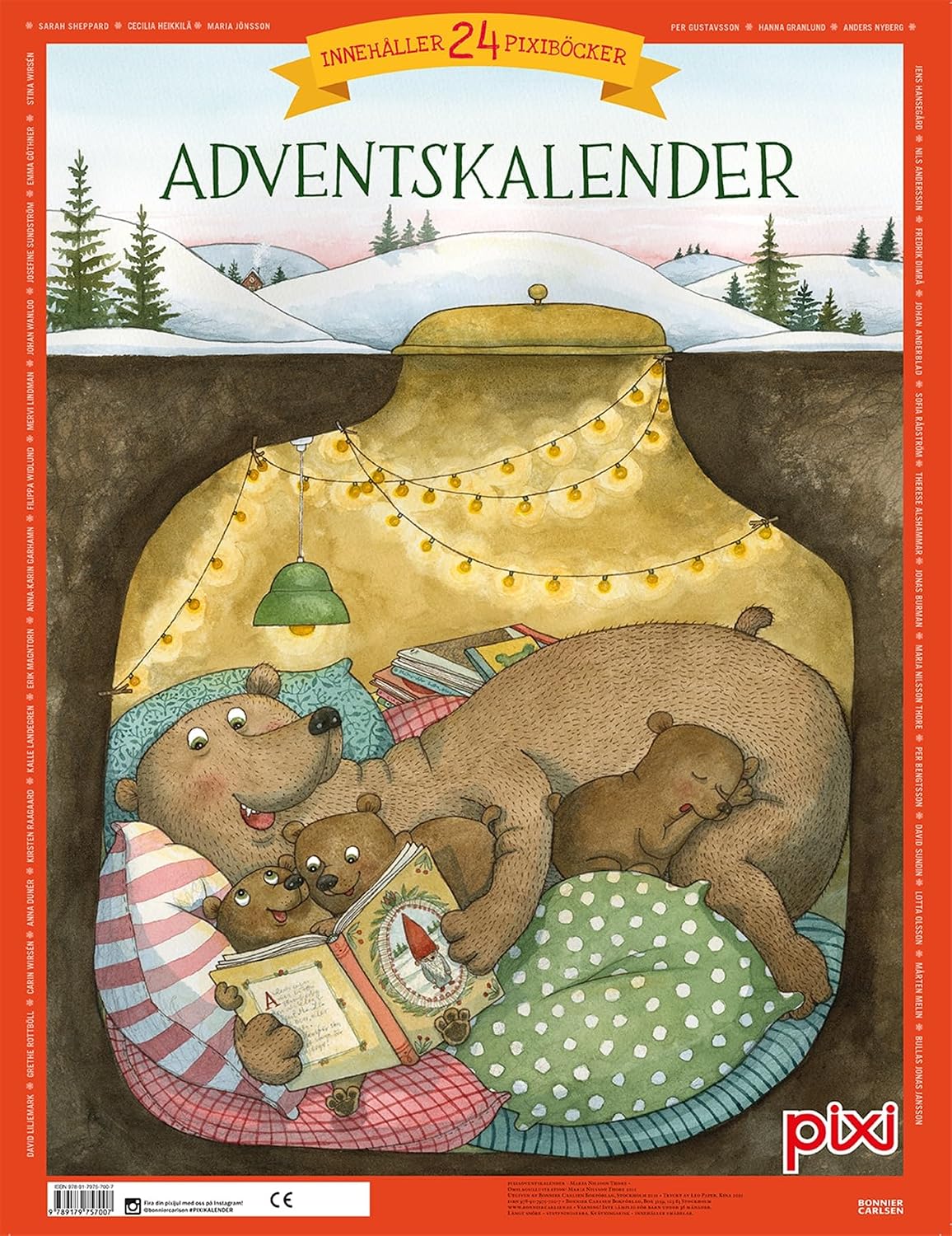 Adventskalender med flera illustratörer
